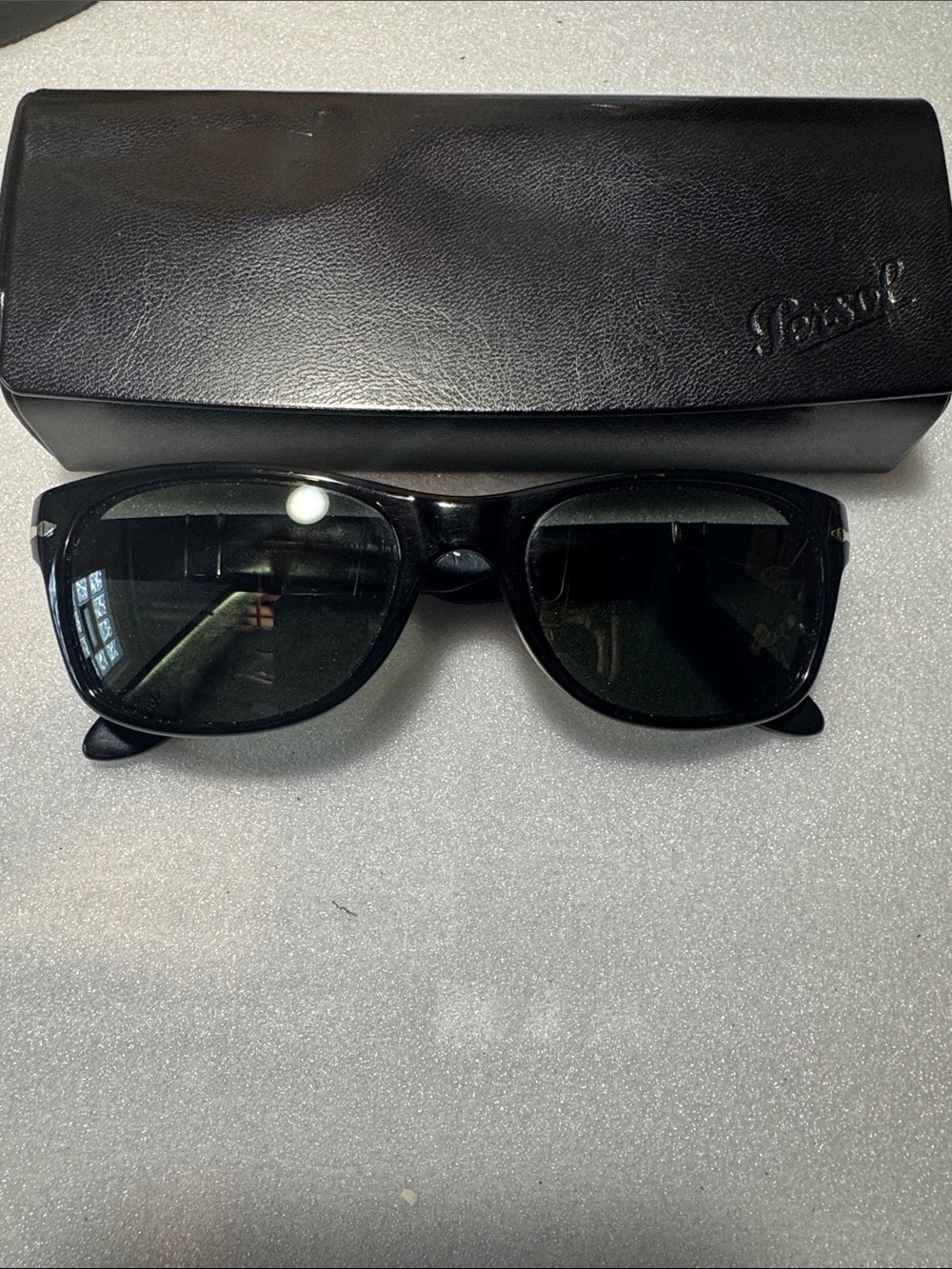 SUPER RARE  !! Persol 2953-S 53/18/140 POLARIZED Black Sunglasses w/Origi…